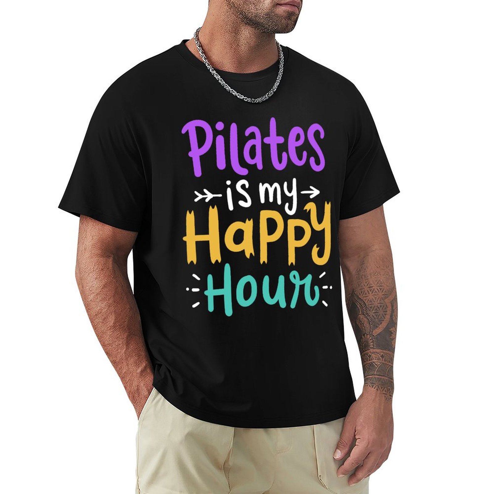 Yoga Fitness Holiday - Pilates Yoga Workout Fitness Übungs-T-Shirt Urlaubs-Party-T-Shirt
