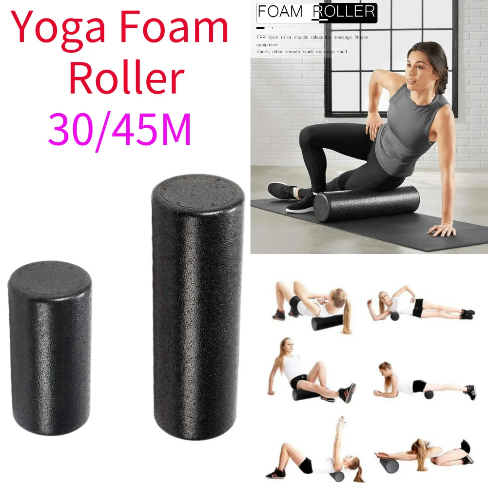 Yoga Fitness Roller - Yoga Pilates Schaumstoffrolle Massage-Übungsrolle Trainings-Gym-Rückenrolle Fitnessgerät