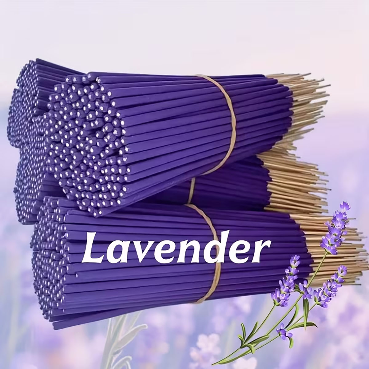 Yoga Fitness Holiday - Lavendel Premium Aromatherapie-Räucherstäbchen, 8 Stück. 66