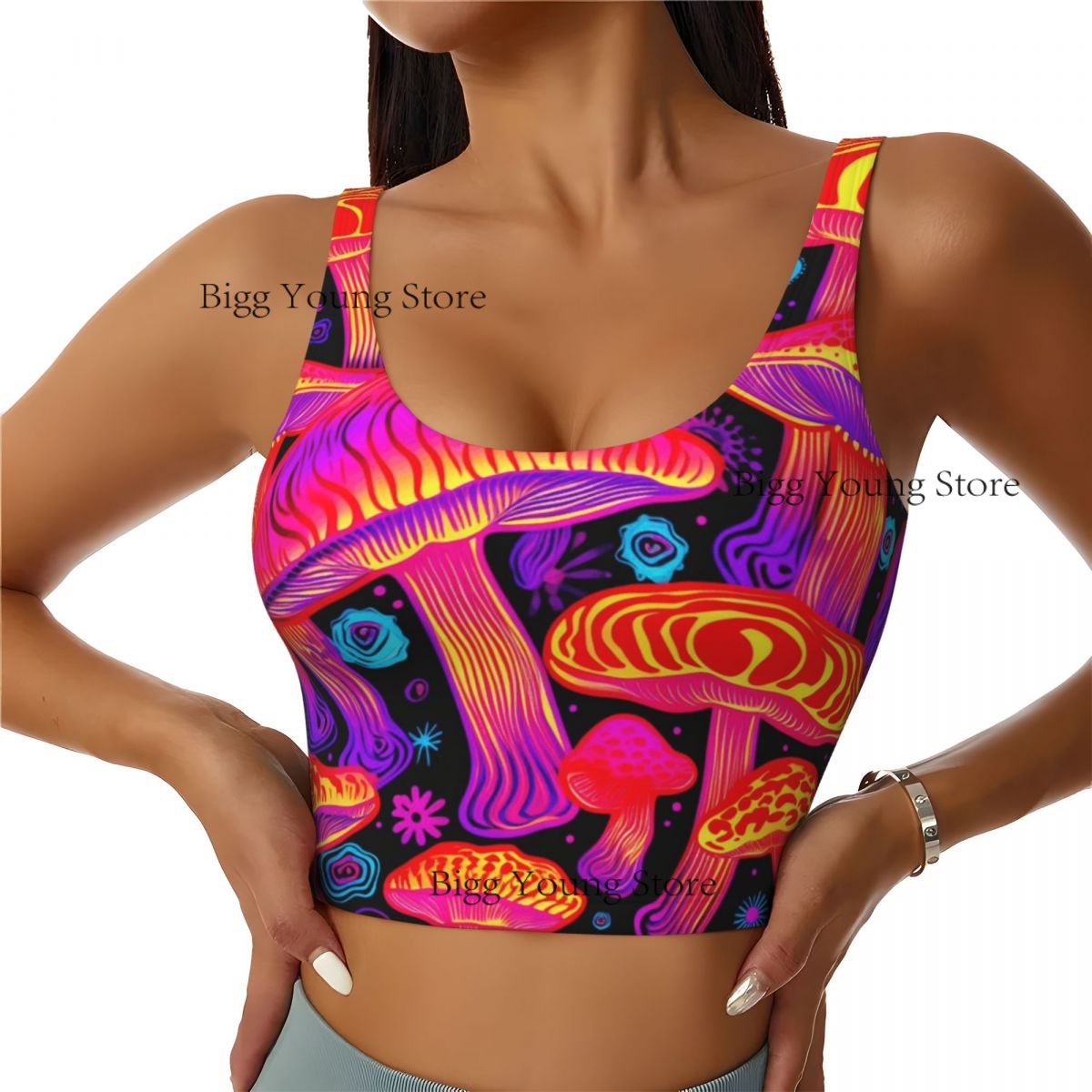 Yoga Fitness Group - Group Mushrooms Basic Tops Damen Samba