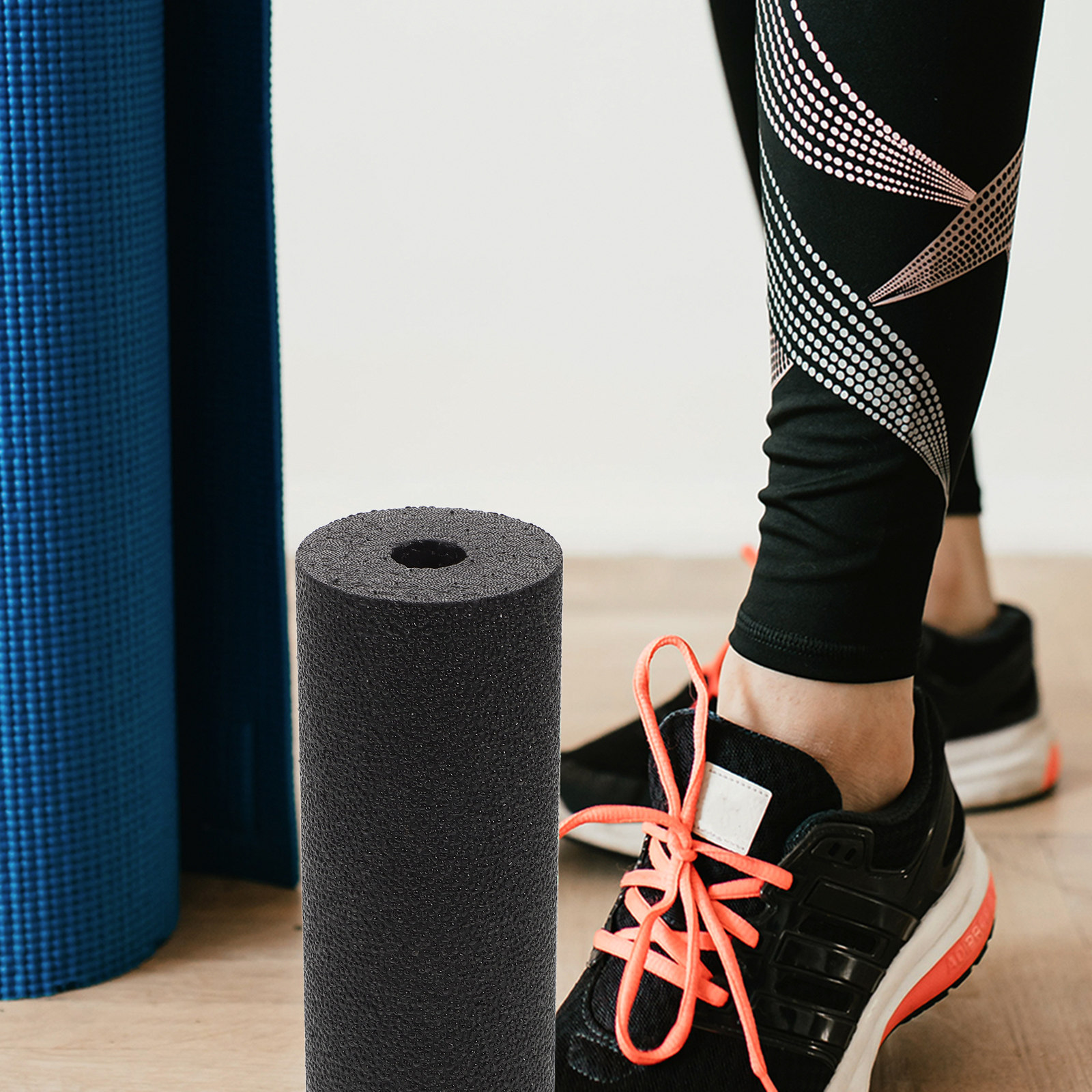 Yoga Fitness Roller - Leichte Yoga-Säulen-Schaumstoffrolle, kompaktes Design zur Linderung