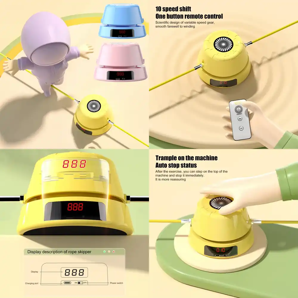 Jump Rope - WAP01 Smarte elektrische Springseilmaschine mit automatischem