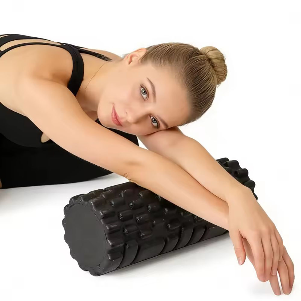 Yoga Fitness Roller - 33cm Schaumstoffrolle für Muskelmassage, Hochdichte Fitnessrolle