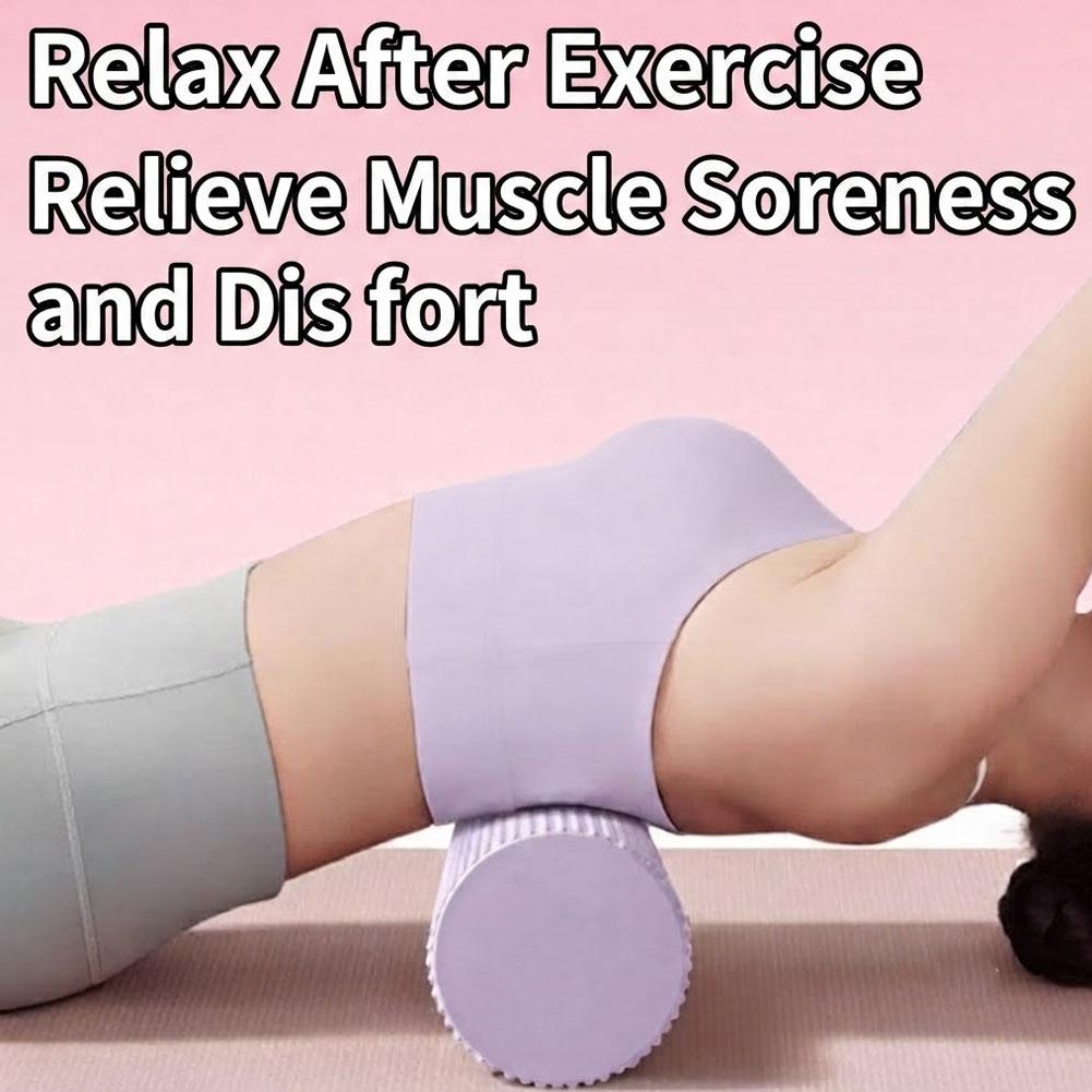 Yoga Fitness Roller - Yoga-Schaumstoffrolle EVA Hochdichte Yoga-Säule Pilates-Schaumstoffrolle Übungs-Rückenmassagerolle
