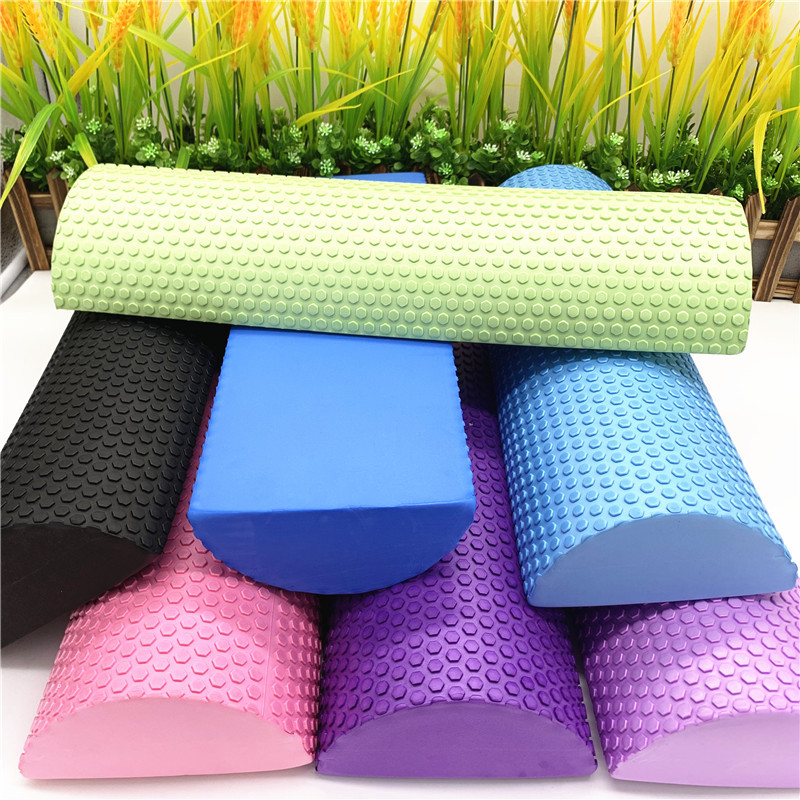 Yoga Fitness Roller - 30/45 cm Halbrunde EVA Massage Schaum
