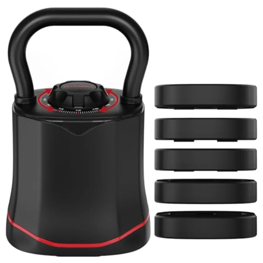 Kettlebell - Heimfitnessgerät Verstellbare Kettlebell 6-in-1 Schnellwechsel-Sets 6,5-40