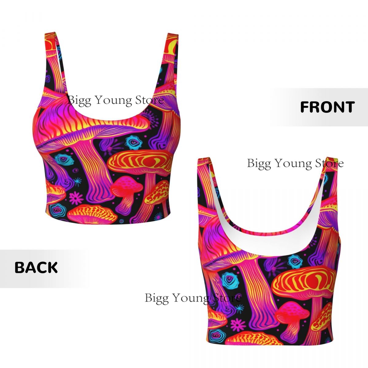 Group Mushrooms Basic Tops Dam – Yoga Fitness Group Bewertung und Preis
