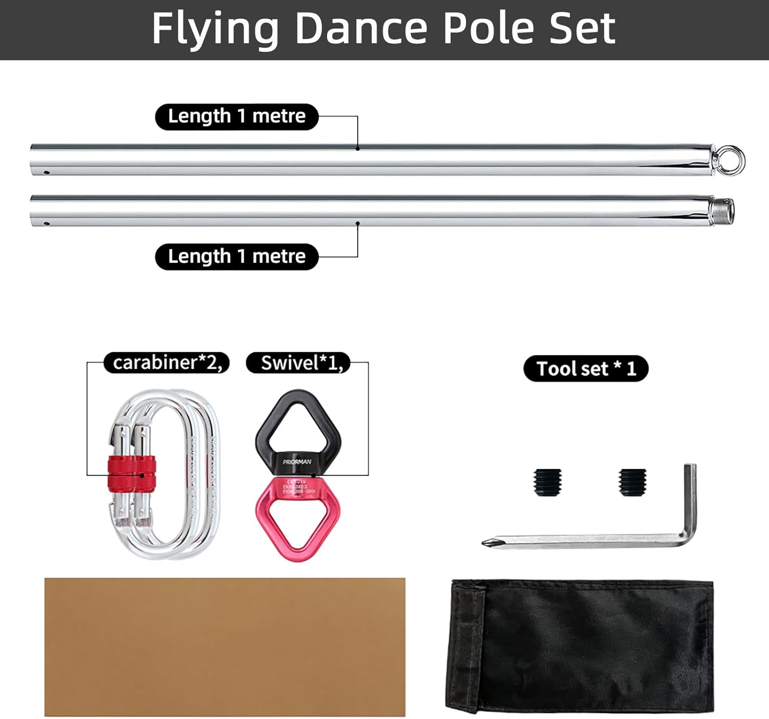 Aerial Flying Dance Pole 2M 36 – Yoga Fitness Spinning Bewertung und Preis