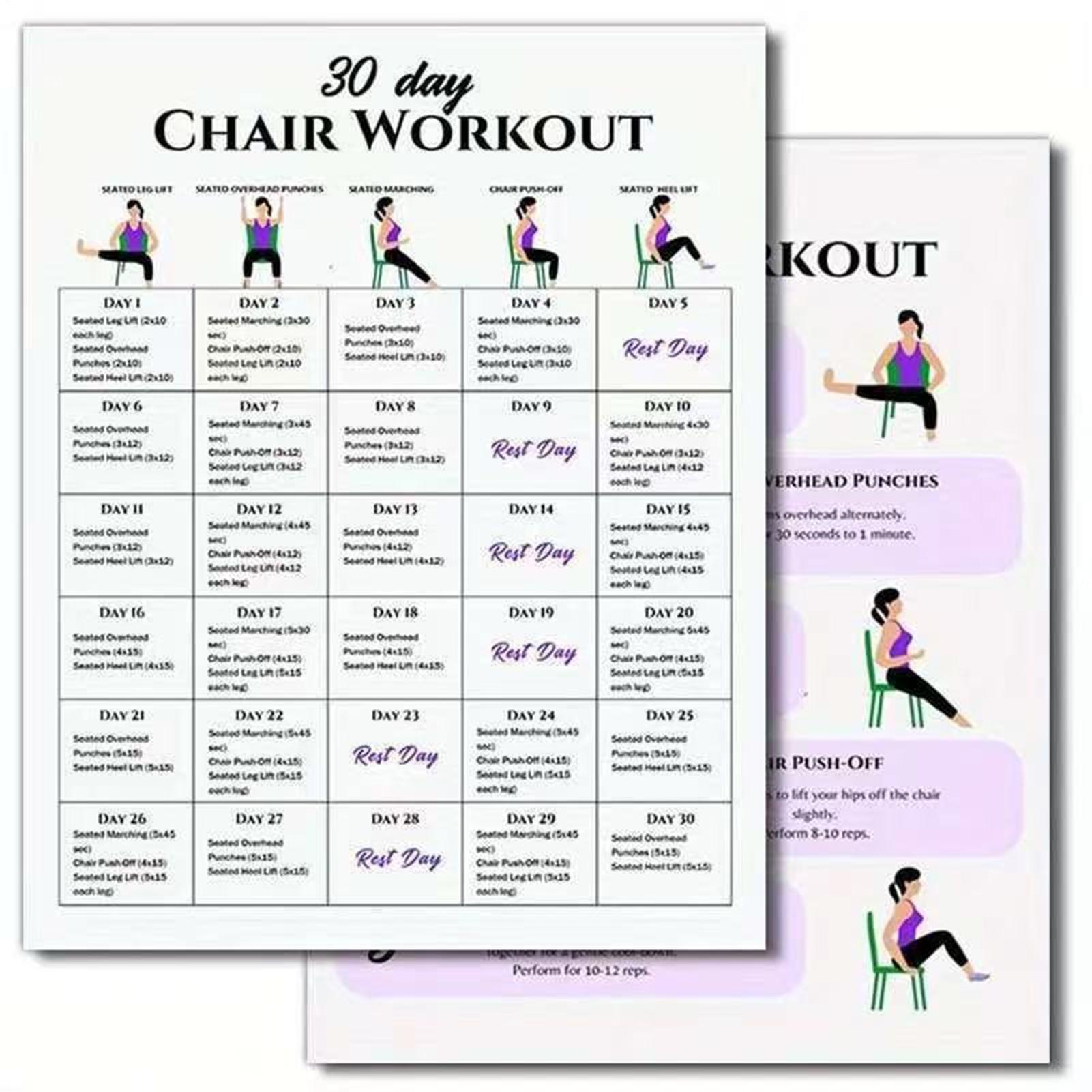 6 Stück Fitness-Poster, 30-Tag – Yoga Fitness Wallpaper Bewertung und Preis